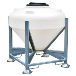 Silo à aliments 500 L avec trappe sur châssis  : p1135902