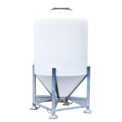 Silo à aliments 1500 L avec trappe sur châssis  : p1135906