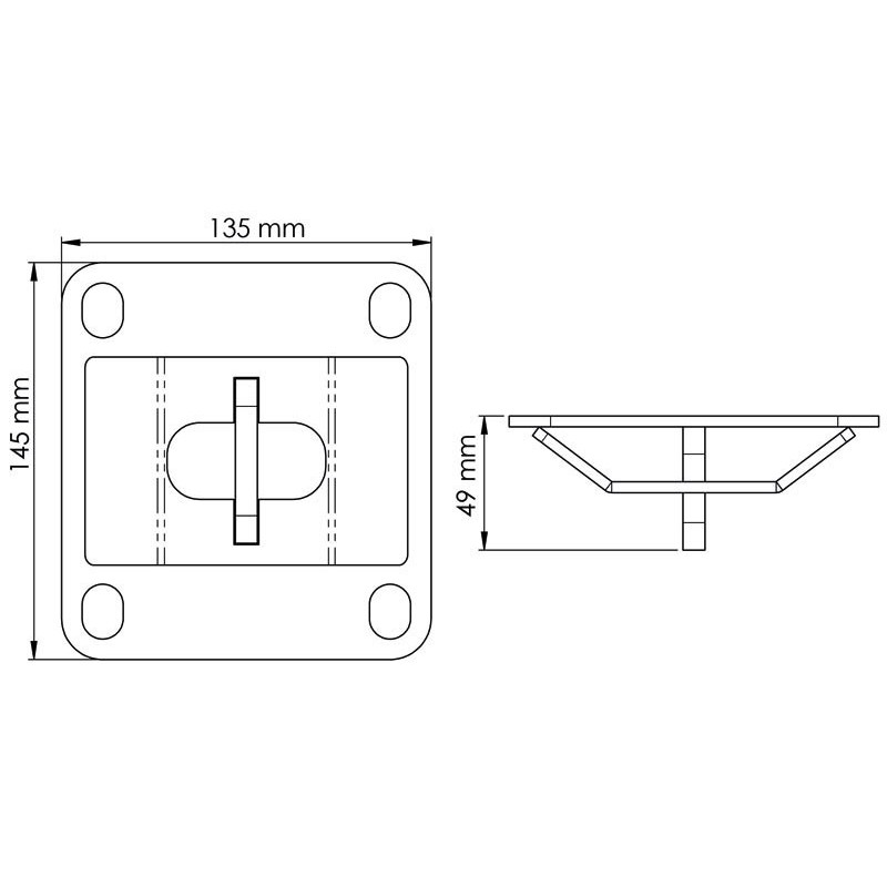 Platine de réception de verrou "EASYLOCK" : p1213721