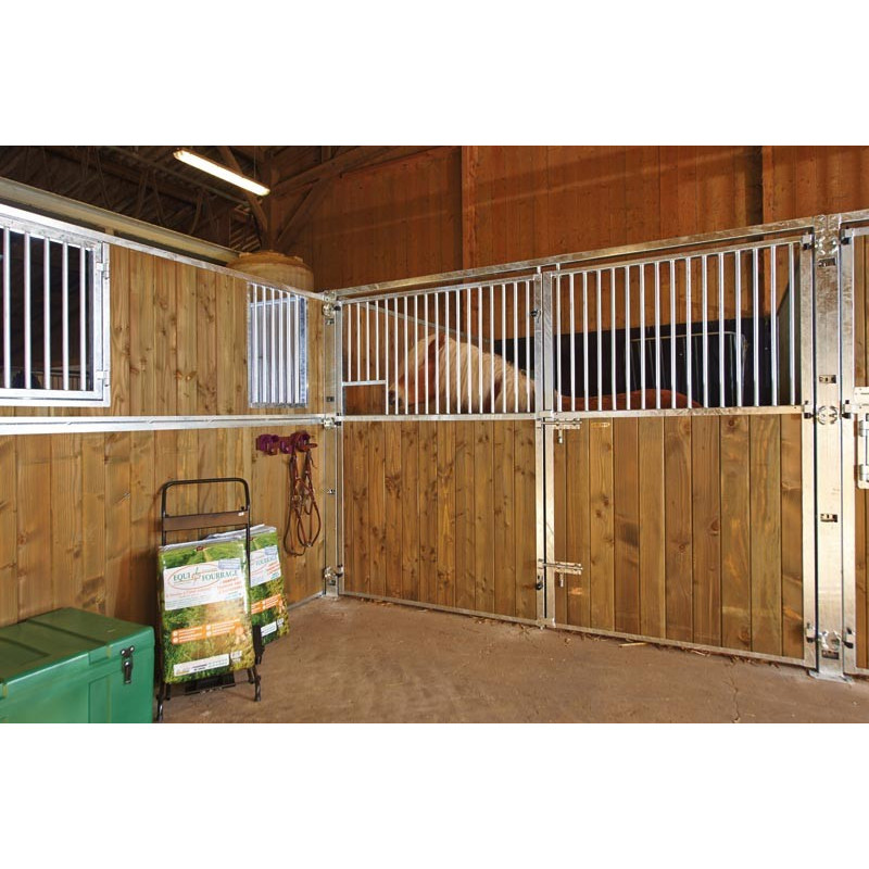 Façade ouvrante barreaudée 3 m avec porte battante barreaudée : p12...