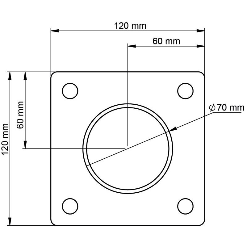 Platine murale pour panneau libre-service : p1241513