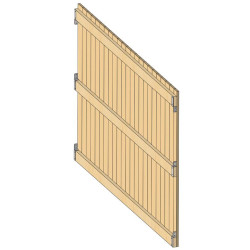 Kits bois de séparation spécial abris SP - Pro. Int. 4 m : p1260190