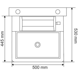 Abreuvoir Polybac 25 M simple avec rebord intérieur et support de f...