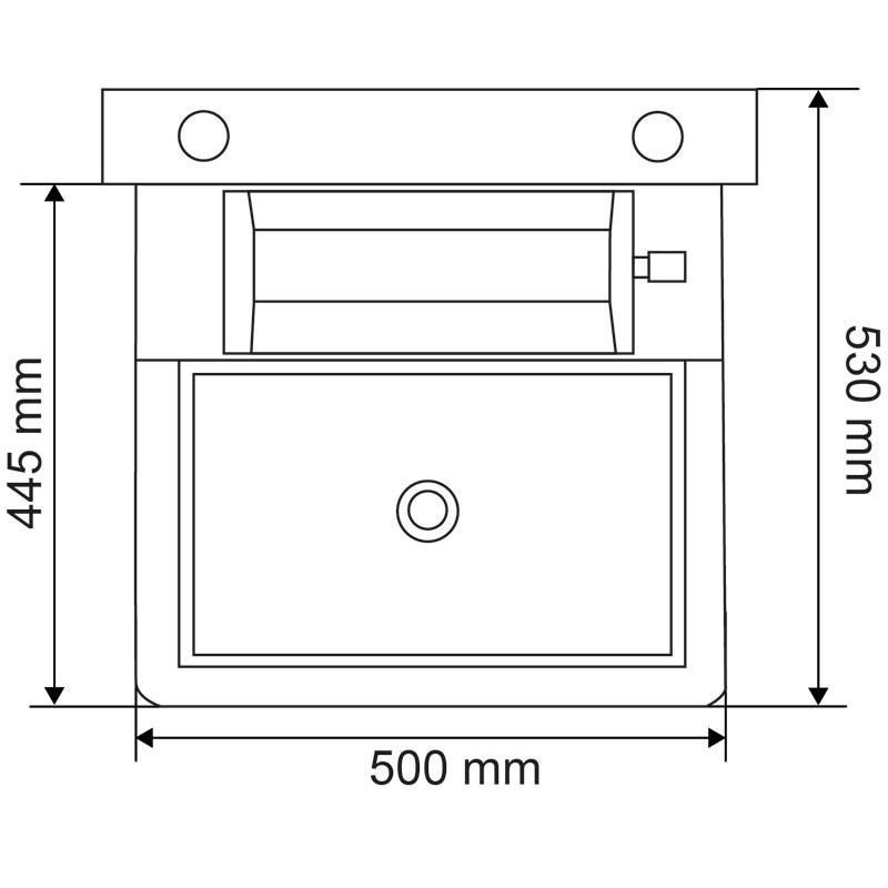 Abreuvoir Polybac 25 M simple avec rebord intérieur et support de f...