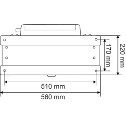 Abreuvoir Polybac 25 M simple avec rebord intérieur et support de f...