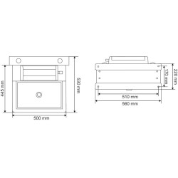 Abreuvoir Polybac 25 M simple avec rebord intérieur et support de f...